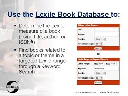 How to find the lexile of a book. The Lexile Framework For Reading Using Lexiles In