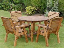 Shop online & make your house a home today! Churchill 4 Seater Round Garden Patio Set Simply Wood