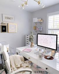 Office Office Space Office Ideas Office Decor How To Decorate Your Office Office Decorating Idea Feminine Home Offices Cozy Home Office Home Office Design