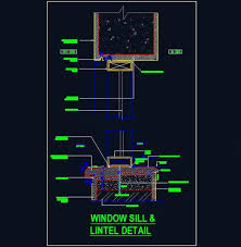 Recently, metal plastic products are gaining popularity. Upvc Window Sill And Lintel Sectional Detail Autocad Dwg Plan N Design