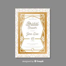 Our diy wedding invites will make preparing for your special day a little bit easier. Free Vector Bridal Shower Invitation