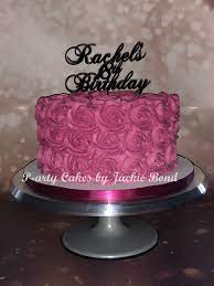 Not bad considering i fractured my shoulder 3 and a half weeks ago!!! Buttercream Rosette 18th Birthday Cake Cake 18th Birthday Cake Homemade Cakes