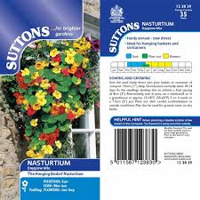 There is another annual that i also spread in october. Nasturtium Seeds Dayglow Mix Suttons
