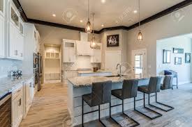 Check spelling or type a new query. Beautiful Kitchen With Double Island Decorative Tile And French Stock Photo Picture And Royalty Free Image Image 146939981