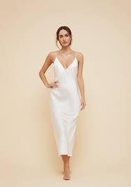 The Covetable Issa Ivory Luxury Silk Slip Dress Olivia Von Halle Slip Wedding Dress White Slip Dress Slip Dress