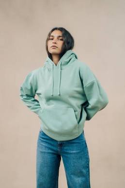 Budget-friendly organic cotton hoodie, AI generated
