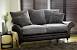 Leather And Cloth Sectional
