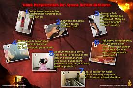 Dilarang memakai pakaian longgar,bertali leher, berselipar dan menyimpan rambut panjang. Tips Keselamatan
