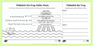 Tiddalick The Frog Haiku Poem Writing Template Australia Australian Aboriginal Dreamtime Stories Tiddalick The F Haiku Poems Writing Templates Poem Template