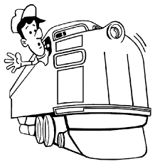 100% free vehicle coloring pages. Train And Engineer Coloring Page Crayola Com