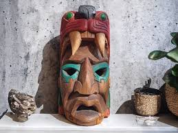 Buy Prehispanic Wooden Mask, Mayan Culture, Mexican Wall Art, Hand Carved  ASK FOR CUSTOMIZE Online in India