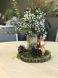The cake will be the centerpiece of the food table and there are so many options to go with a woodland themed shower. 25 Elegant Greenery Wedding Table Decorations Baby Shower Woodland Theme Rustic Baby Shower Woodland Baby Shower Theme Boy
