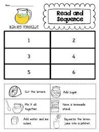 Sarah S First Grade Snippets Read And Sequence Unit Makeover And A Lemonade Freebie Sequencing Worksheets First Grade Writing Sequence Writing