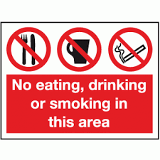 No eating or drinking, prohibition sign.vector illustration. No Eating Drinking Or Smoking In This Area Sign Prohibition Safety Signs Safety Signs And Notices