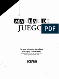 Proyecto elaborar un manual de juegos de patio. Manual De Juegos Oceano Pdf Adultos Aprendizaje