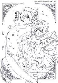 Hellokids fantastic collection of sakura coloring pages has lots of coloring pages to print out or color online. Sakura Kinomoto Li Shaoran By Arya Aiedail On Deviantart