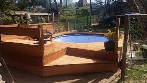 Garden Pool Deck Scaffold Board Project Pool Deck Garden Pool Pool