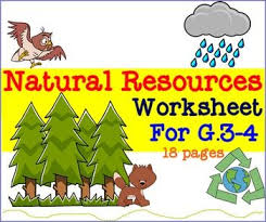 Natural Resources Worksheet For G 3 4 Science Activities For Kids Natural Resources Cool Science Experiments
