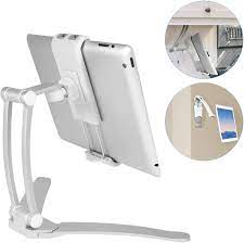 Mounts to walls or under kitchen cabinet. Amazon Com Macally 2 In 1 Kitchen Tablet Stand Ipad Wall Mount Under Cabinet Holder Perfect For Recipe Reading On Countertop Or Using On Office Desktop Fits Ipad Iphone Samsung Tab Devices Up