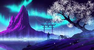 ❤ get the best best landscape wallpapers on wallpaperset. Torii City By Michal Kvac Imaginarycolorscapes Computer Wallpaper Hd Anime Wallpaper 1920x1080 Desktop Wallpaper Art