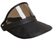 Givenchy Women S Goat Leather Peak Visor 420 Liked On Polyvore Goat Leather Givenchy Women Leather Hats