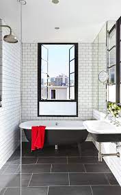 Gallery 1850s Sydney Terrace Gets A Major Makeover Classic Bathroom White Bathroom Designs Black Bathroom