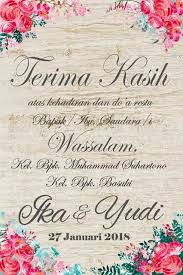 Contoh ucapan terima kasih lainnya yang dapat kamu ucapkan secara informal adalah gomaweoyo. Contoh Desain Kartu Souvenir Pernikahan Unik Dan Ucapan Terima Kasih