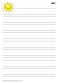 printable lined paper for kids academy worksheets