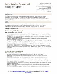 Surgical Technologist Resume Samples Qwikresume