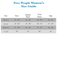 Now That Free People Size Chart 6 Canadianpharmacy Prices Net