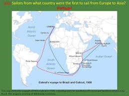 Shanghai is the biggest city in the world. Leq Sailors From What Country Were The First To Sail From Europe To Asia This Map Shows The Voyages Of Pedro Cabral In 1500 Including When He Was Blown Ppt Download