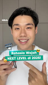 Biar makin fresh & glowing di 2025, ganti ke Gillette Mach3 Fresh yang  kasih lo hasil #CukurNextLevel., Cek bio dan cobain sekarang juga!,  #GilletteMach3