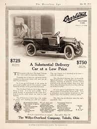 1915 Overland Open Express Delivery Car Classic Cars Vintage Automobile Advertising Vintage Trucks