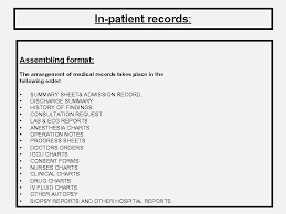 Role I Mportance O F Medical Records