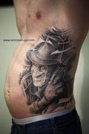 Awesome 3d freddy krueger glove large tattoo on left back shoulder. Fantasie Seite Freddy Krueger Tattoo Von Victor Portugal