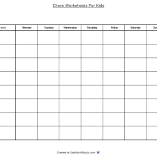 empty table graph printable menu and chart for empty table