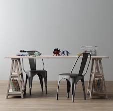 Sawhorse Play Table Kids Table And Chairs Restoration Hardware Baby Furniture Restoration