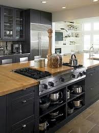 Many butcher block countertops are available with optional backsplashes for a real focal point. Black Butcher Block Island Ideas On Foter