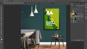 Download Photo Frame Mockup In Stationery Mockups On Yellow Images Creative Store Yellowimages Mockups