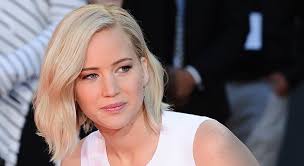 Jennifer Lawrence platinum blonde and shorter
