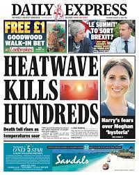 Killer Heatwave Headlines In Uk Press Not Yet Backed By Official Statistics Warns Ons Healthcare Expert Press Gazette