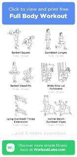 Full Body Workout Click To View And Print This Illustrated Exercise Plan Created With Wor Full Body Gym Workout Full Body Workout Gym Workout Plan For Women