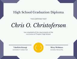 Make sure that you choose a reputable site. Free Printable High School Diploma Certificate Templates Canva