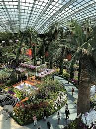 Flower Dome In Singapore Gardens By The Bay Singapore Garden Gardens By The Bay Vertical Farming