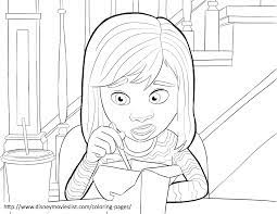 Print coloring pages online or download for free. Riley Coloring Page Inside Out Coloring Pages Coloring Pages Disney Coloring Pages