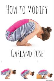 Modify Malasana Garland Pose If Needed To Find Safe Alignment For Your Body Garland Pose Basic Yoga Yoga Body