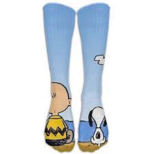 Snoopy And Charlie Brownknee High Graduated Compression Socks For Women And Men Best Medical Nursing Trav Graduated Compression Compression Socks Knee High