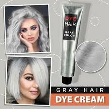 100ml Fashion Light Gray Silver Permanent Hair Dye Color Cream Unisex Hair Cream 652731110086 Ebay In 2020 Grey Hair Dye Permanent Hair Dye Dyed Hair
