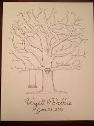 Pin By Helene On Krolik In 2021 Fingerprint Tree Guest Book Tree Wedding Guest Book