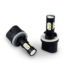 Gtp Pair 880 890 892 893 899 100w 6000k Xenon White Cree Chip Led Fog Light Driving Drl Bulbs Walmart Com Walmart Com